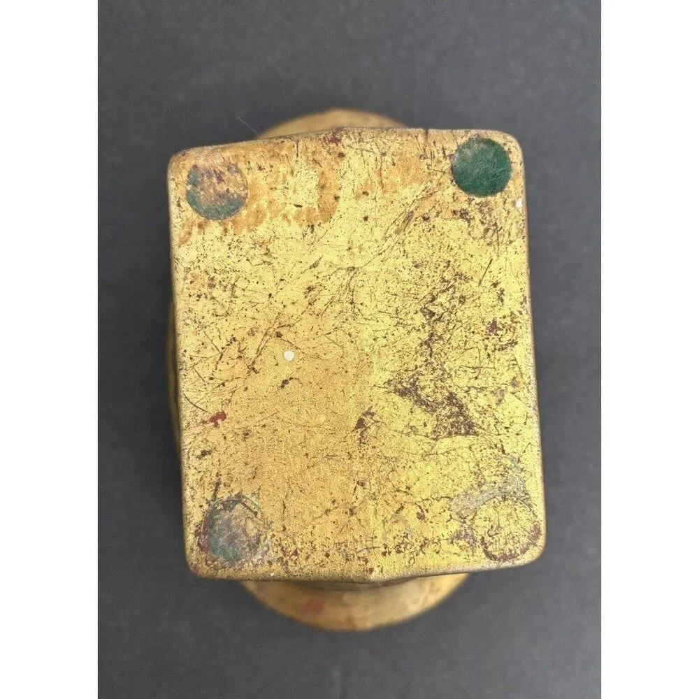 Vintage Small Gold Oval Planter